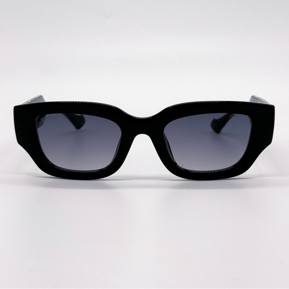 NEW GUCCI GG1558SK 001 SQUARE BLACK GREY WOMEN SUNGLASSES GUCCI - Picture 5 of 12